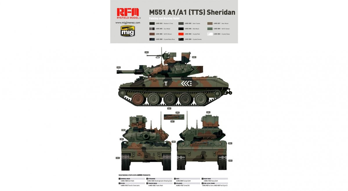 Rye Field Model 5020 M551A1/ A1TTS SHERIDAN 1/35 – Bild 2
