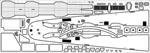 Pontos 20002WD1 USS BB-63 Missouri 1945 Wooden Deck set (Teak Tone) 1/200 – imagen 4