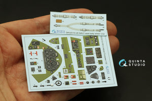 Quinta Studio QD32133 F6F-3 Hellcat 3D-Printed &amp;amp; coloured Interior on decal paper (Trumpeter) 1/32 – zdjęcie 6