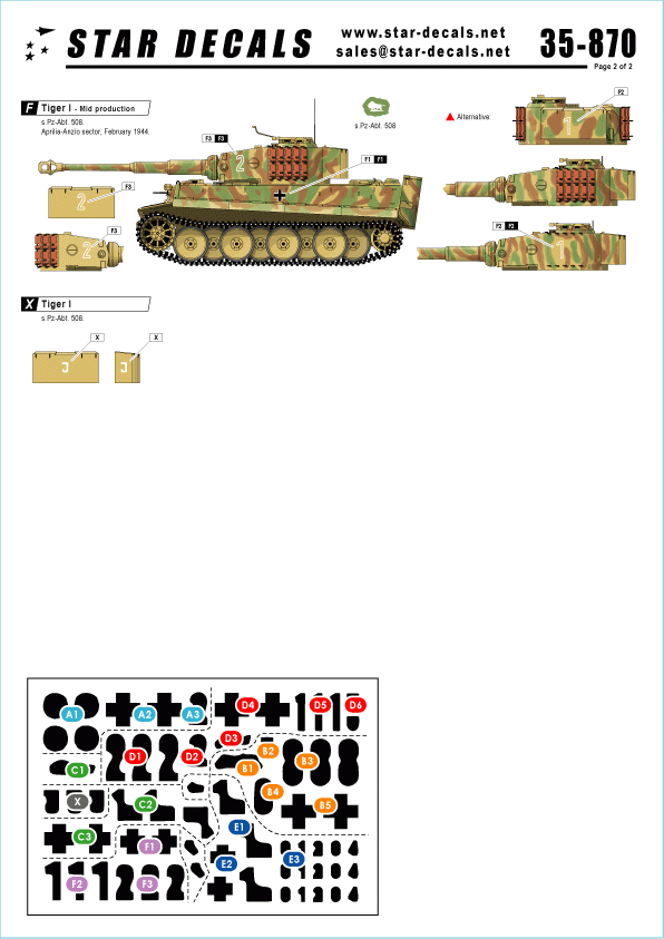 Star Decals 35-870 German Tanks in Italy 1 1/35 – imagen 2