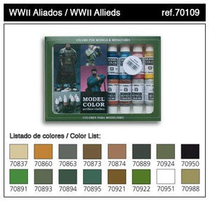 Vallejo Allies WWII (16 color set) (70109)
