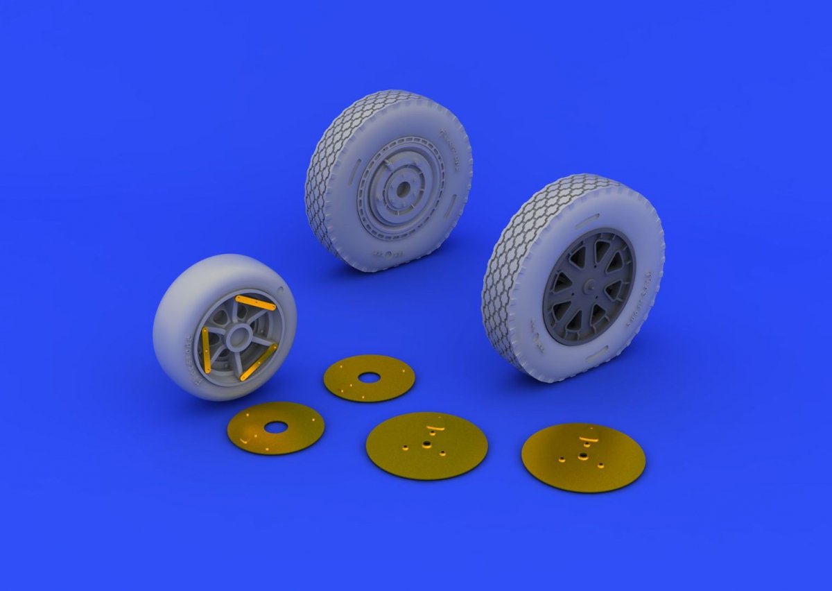 Eduard 648203 P-39 wheels late 1/48 (EDUARD) – imagen 6