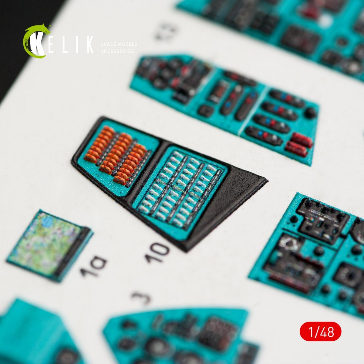KELIK K48024 MI-24P INTERIOR 3D DECALS FOR ZVEZDA KIT 1/48 – zdjęcie 6