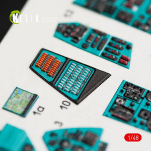 KELIK K48024 MI-24P INTERIOR 3D DECALS FOR ZVEZDA KIT 1/48 – zdjęcie 6