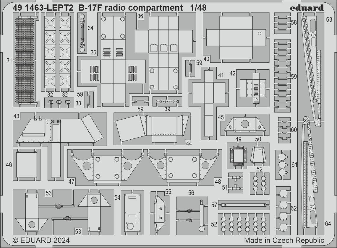 Compartiment radio Eduard 491463 B-17F EDUARD 1/48 – image 2