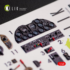 Kelik K48059 P-51H Mustang interior 3D decals for Modelsvit kit 1/48
