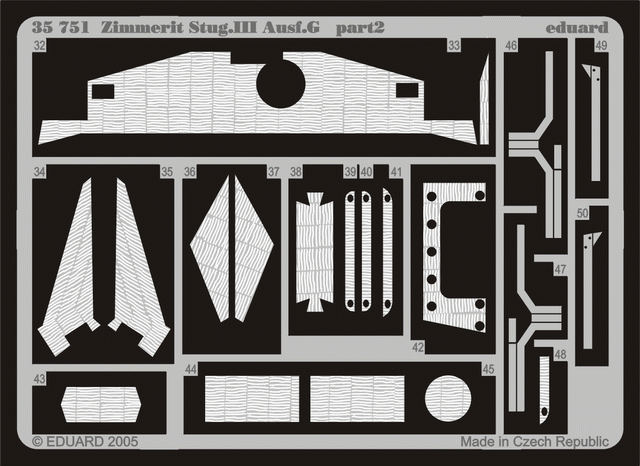Eduard 35751 Zimmerit StuG. III Ausf. G 1/35 Dragon – image 2