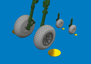 Eduard 6481057 P-40E wheels diamond tread Eduard 1/48 – immagine 2