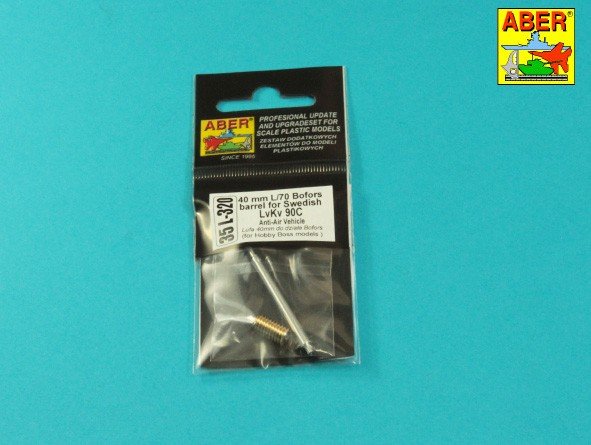 Aber 35L-320 Lufa 40 mm L/70 Bofors do Szweeckiego LvKv 90C / Bofors 40mm L/70 barrel for Swedish LvKv 90C 1/35 – imagen 9