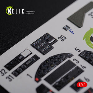 KELIK K48087 TBF-1C interior 3D decals for Academy kit 1/48 – Bild 5