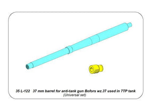 Aber 35L-122 37 mm barrel for anti-tank gun Bofors wz.37 used in 7TP tank 1/35 – Bild 6