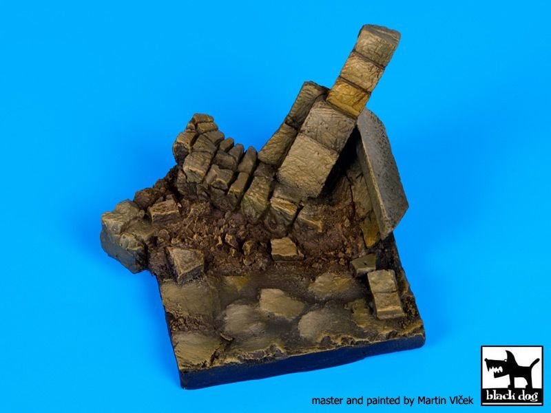 Black Dog D35055 Ruined wall N°2 base 1/35 – immagine 5
