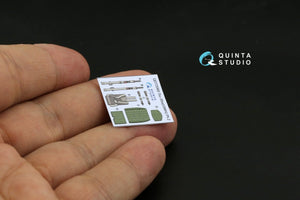 Quinta Studio QD72060 Su-35S 3D-Printed &amp;amp; coloured Interior on decal paper (GWH) 1/72 – immagine 4