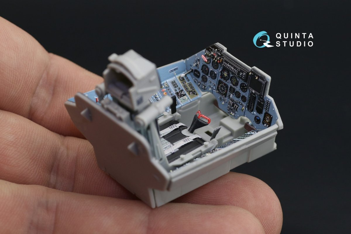 Quinta Studio QD32088 Su-27 3D-Printed &amp;amp; coloured Interior on decal paper (Trumpeter) (full version) 1/32 – immagine 6