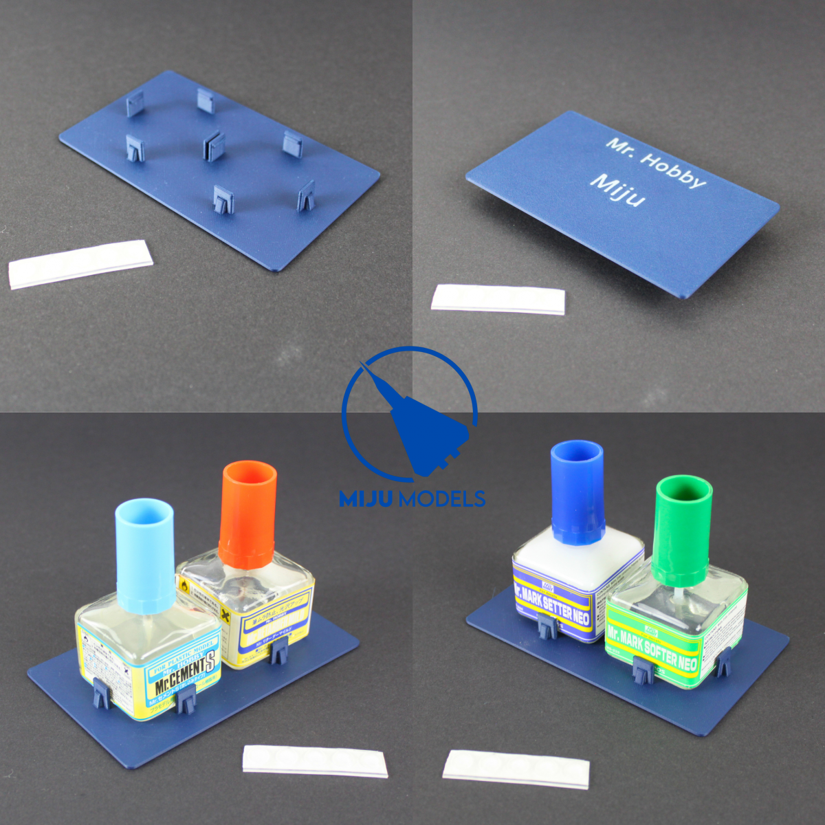 Miju Models HOLDER-GUNZE-BASE-DOUBLE Podstawka podwójna / Double stand Mr. Hobby 40ml