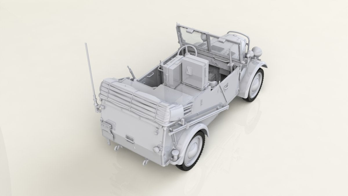 ICM 35583 le.gl.Einheitz-Pkw Kfz.2, WWII German Light Radio Communication Car 1/35 – Bild 2