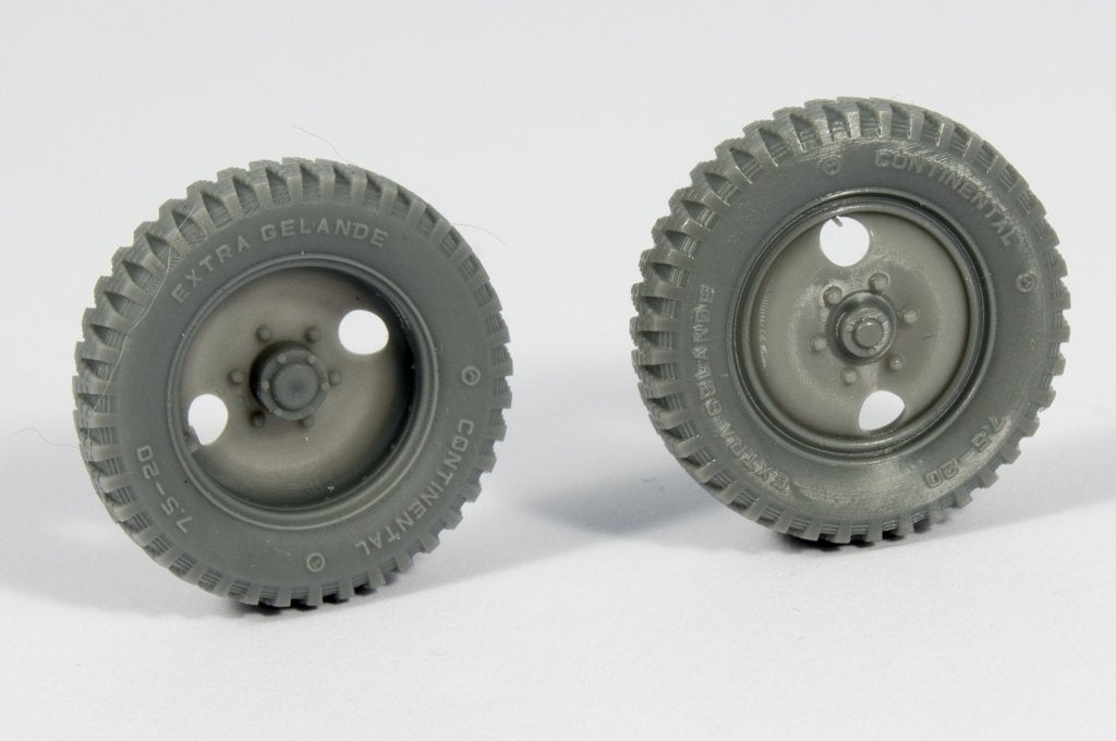 Panzer Art RE35-361 Mercedes 1500 early 2 holes road wheels (gelande pattern) 1/35 – zdjęcie 2