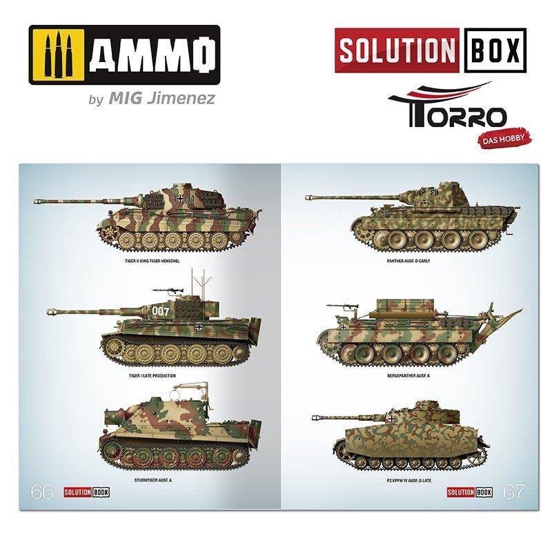 AMMO of Mig Jimenez 2414300000 SOLUTION BOX – WWII GERMAN TANKS – imagen 14