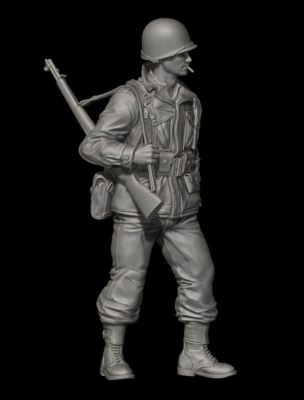 Panzer Art FI35-094 Soldat américain en uniforme M43 n° 1 1/35
