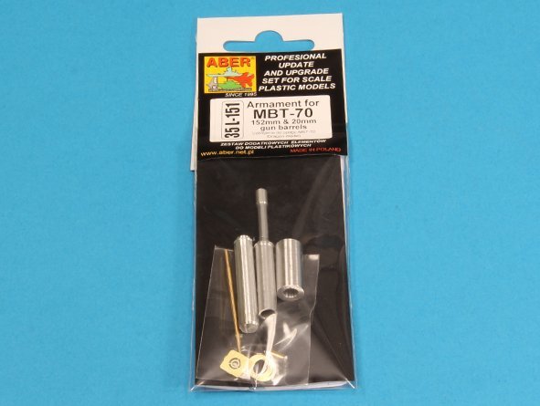 Aber 35L-151 Armament for MBT-70 - 152mm and 20mm gun barrels 1/35 – immagine 9
