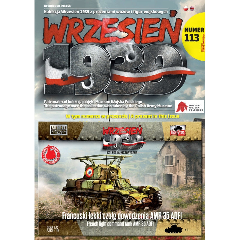 First to Fight PL113 Francuski Lekki Czołg Dowodzenia AMR 35 ADFI 1/72