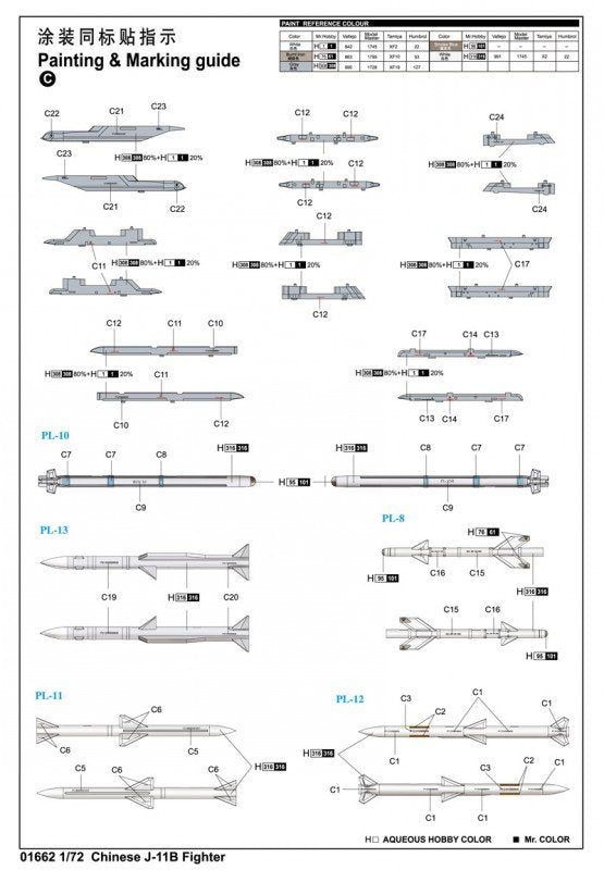 Trumpeter 01662 Chinese J-11B 1/72 – zdjęcie 10