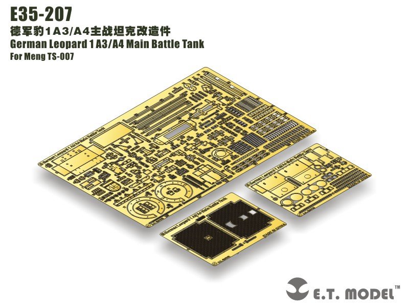 E.T. Model E35-207 German Leopard 1 A3/A4 Main Battle Tank (For Meng TS-007) 1/35