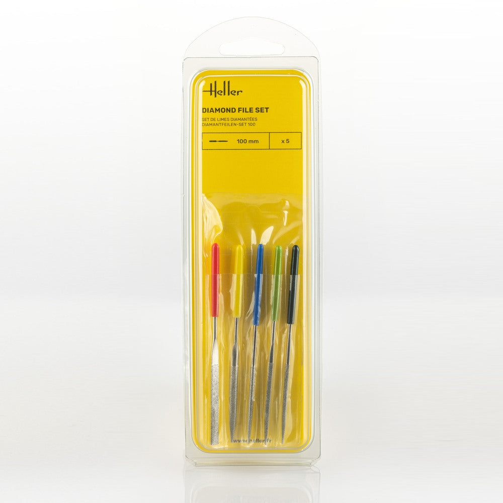 Heller 99005 Diamond file set 100 mm (5 pieces) – image 2