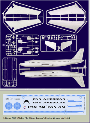 Roden 319 Boeing 720B Pan American 1/144 – Bild 2