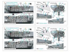 Quinta Studio QDS-48586 A-10A Warthog 3D-Printed &amp;amp; coloured Interior on decal paper (GWH) (small version) 1/48 – immagine 12