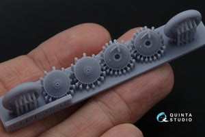 Quinta Studio QT48036 I-16 Wheels (late type) with separate hubs and weighted tires (all kits) 1/48 – Bild 5
