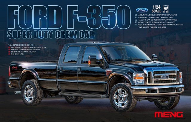 Meng Model CS-001 Ford F-350 Super Duty Crew Cab 1/24