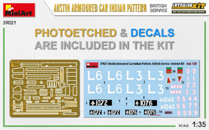 Miniart 39021 AUSTIN ARMOURED CAR INDIAN PATTERN. BRITISH SERVICE. INTERIOR KIT 1/35 – Bild 3