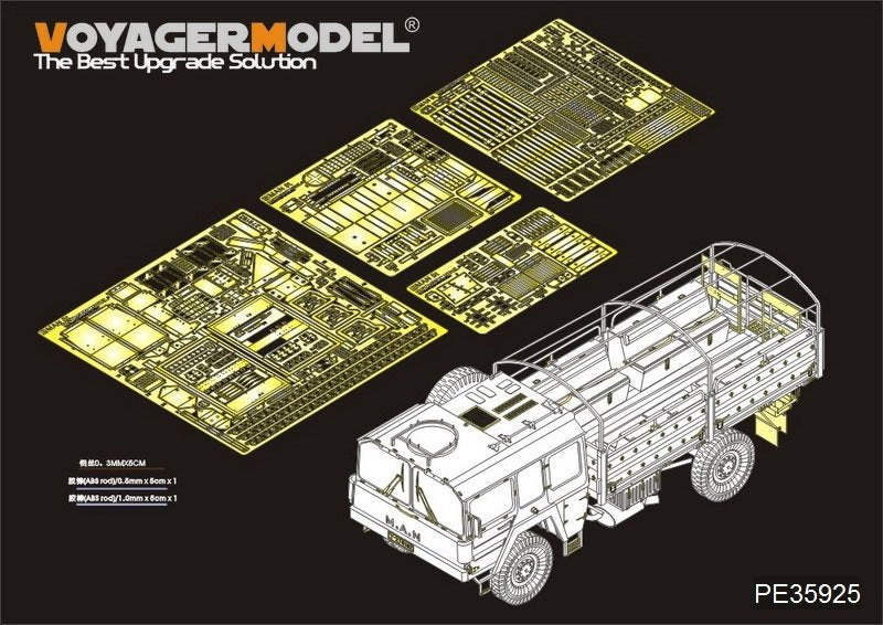 Voyager modèle PE35925 allemand moderne LKW 5t mil gl pour HOBBY BOSS 85507 1/35