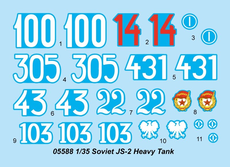 Trumpeter 05588 Soviet JS-2 Heavy Tank 1/35 – immagine 2