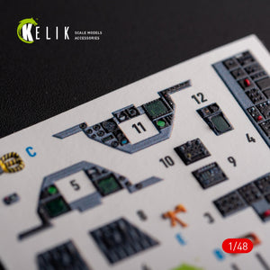 KELIK K48103 F-16A/C - interior 3D decals for Academy kit 1/48 – Bild 2