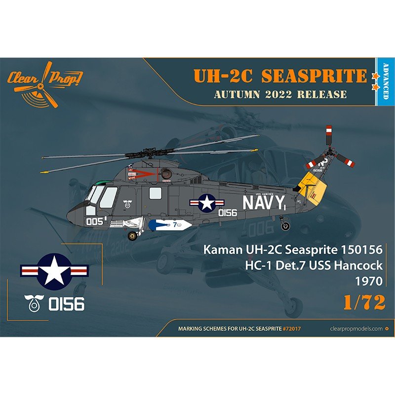 Clear Prop! CP72017 UH-2C Seasprite KIT AVANCÉ 1/72 – image 4