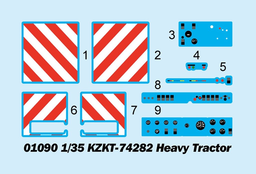 Trumpeter 01090 KZKT-74282 Heavy Tractor 1/35 – imagen 4