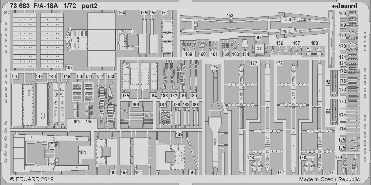 Eduard 73663 F/ A-18A 1/72 ACADEMY – immagine 2