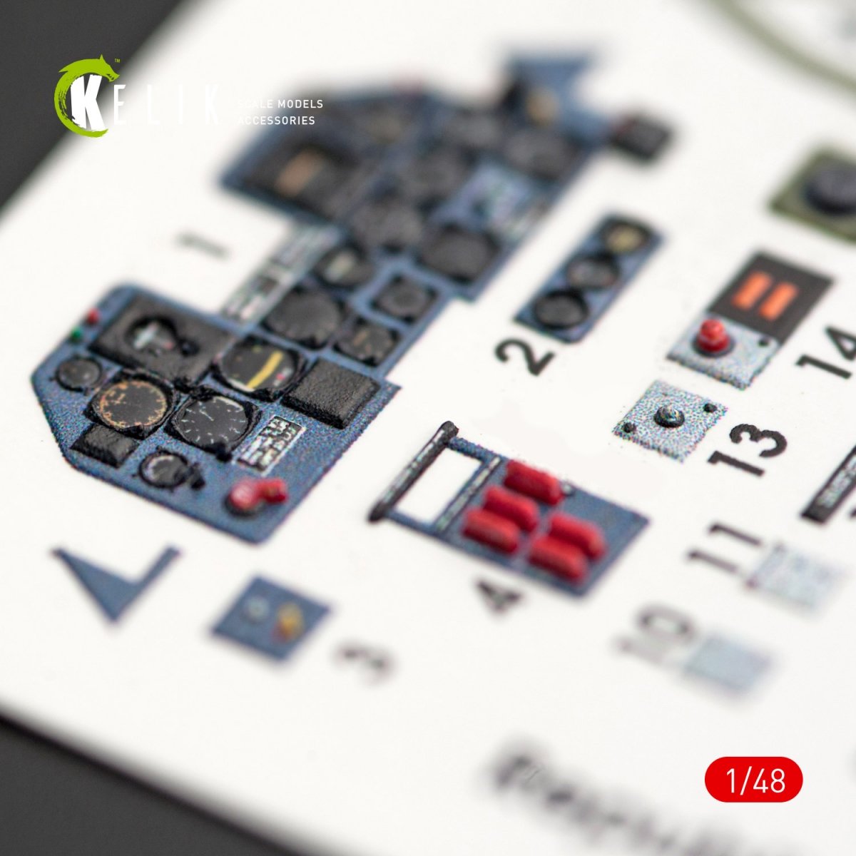 KELIK K48014 P-47M &amp;quot;THUNDERBOLT&amp;quot; INTERIOR 3D DECALS FOR TAMIYA KIT 1/48 – Bild 3