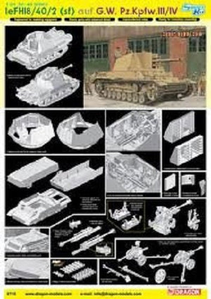 Dragon 6710 leFH18/40/2 (sf) auf G.W. Pz.Kpfw.III/IV 1/35 – Bild 2