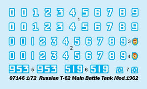 Trumpeter 07146 Russian T-62 Main Battle Tank Mod.1962 1/72 – Bild 3