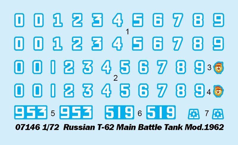 Trumpeter 07146 Russian T-62 Main Battle Tank Mod.1962 1/72 – Bild 3