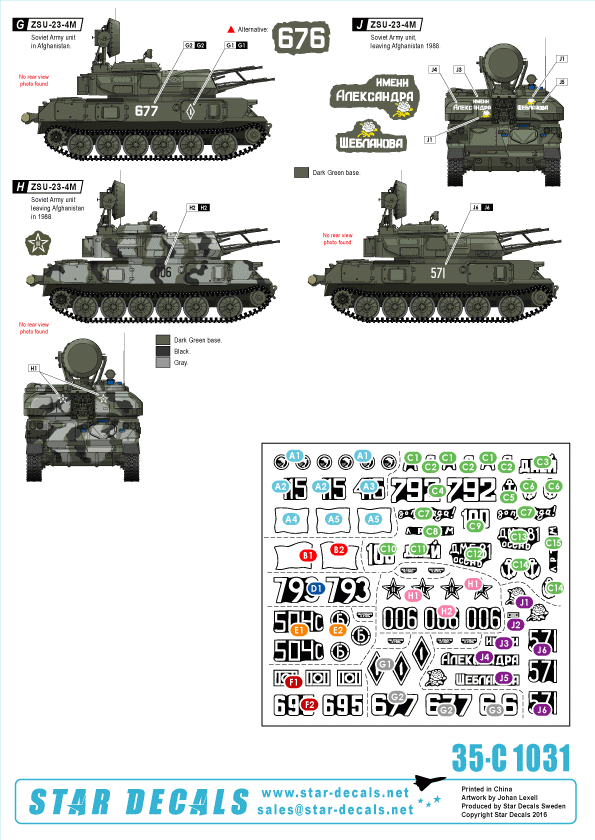 Star Decals 35-C1031 ZSU-23-4 1/35 – Bild 2