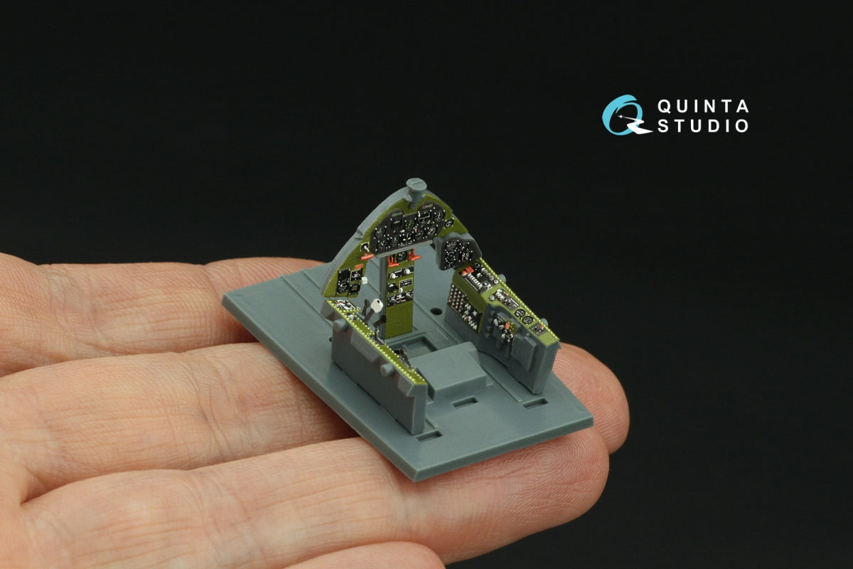 Quinta Studio QD48330 F6F-3 Hellcat 3D-Printed &amp;amp; coloured Interior on decal paper (Eduard) 1/48 – Bild 10