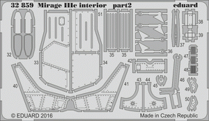 Intérieur du Mirage IIIc Eduard 32859 ITALERI 1/32 – image 2