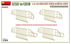 MiniArt 35383 G7107 w/CREW 1,5t 4X4 CARGO TRUCK w/METAL BODY 1/35 – Bild 12