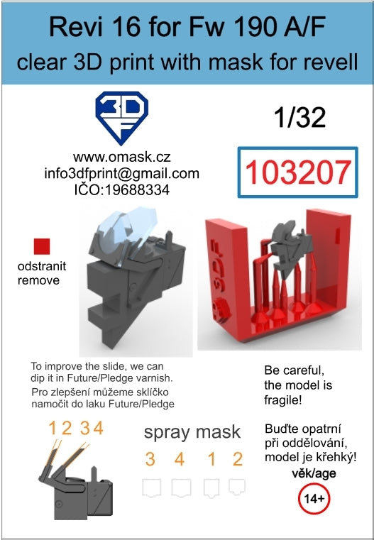 Omask 103207 Revi 16 for Fw 190D (Hasegawa) 1/32 – Bild 2