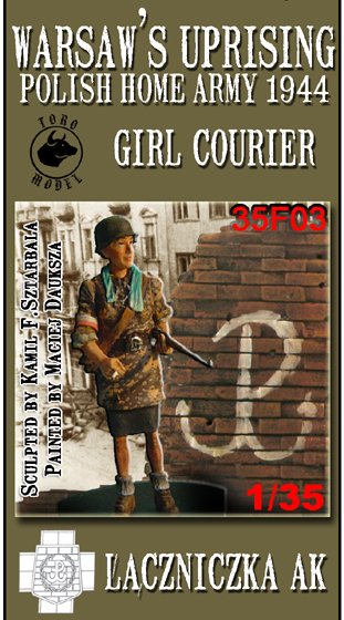ToRo Model 35F03 Powstanie Warszawskie - Łączniczka AK / Warsaw&amp;#39;s Uprising girl courier - Polish Home Army 1944 1/35