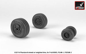 Armory Models AW32308 F-4 Phantom-II wheels w/ weighted tires, late 1/32 – zdjęcie 2